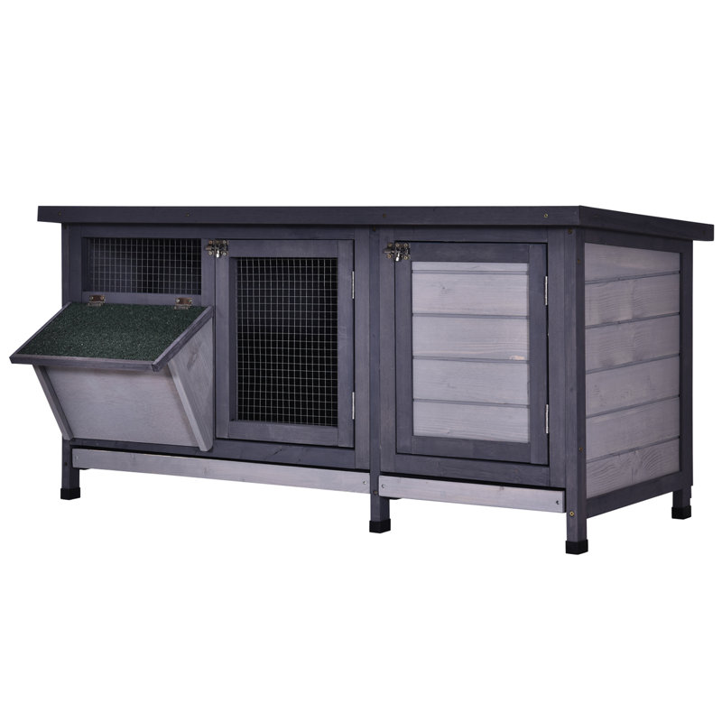 Tucker Murphy™ Pet Briella Outdoor Small Animal Hutch with Ramp